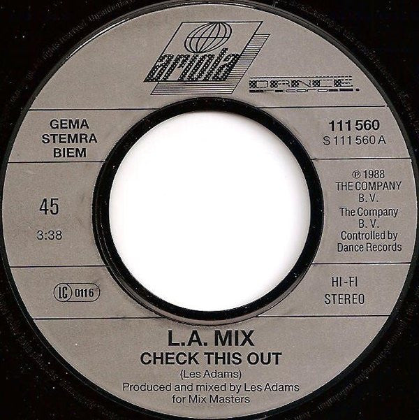 L.A. Mix : Check This Out (7", Single)