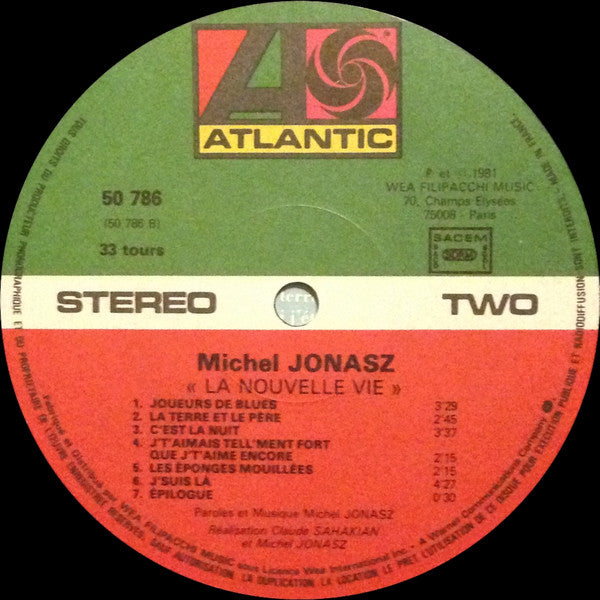 Michel Jonasz : La Nouvelle Vie (LP, Album)