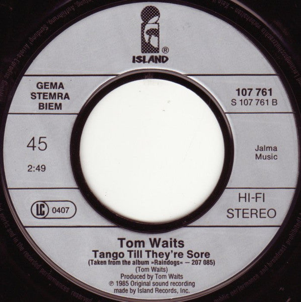 Tom Waits : Hang Down Your Head (7", Single)