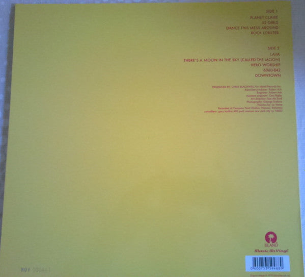 The B-52's : The B-52's (LP, Album, Ltd, Num, RE, Yel)