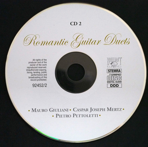 Peter Pieters, Micheline Dumortier : Romantic Guitar Duets (2xCD, Album, Comp)