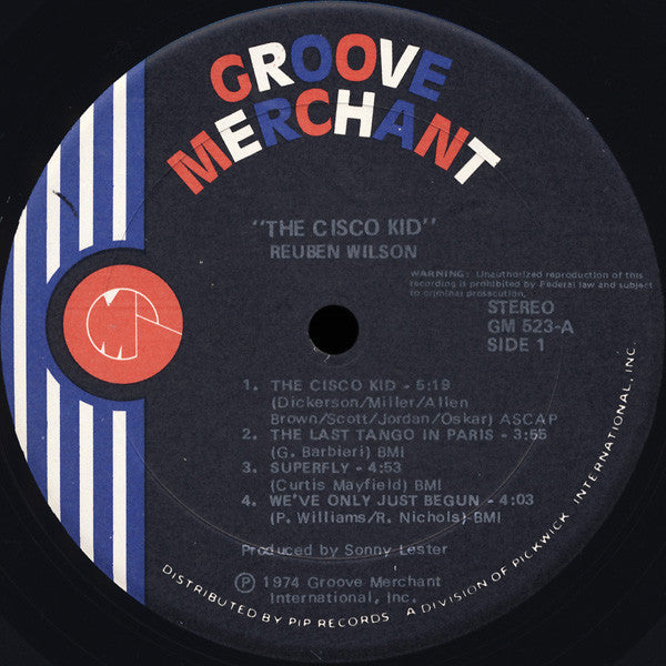 Reuben Wilson : The Cisco Kid (LP, Album, RP)