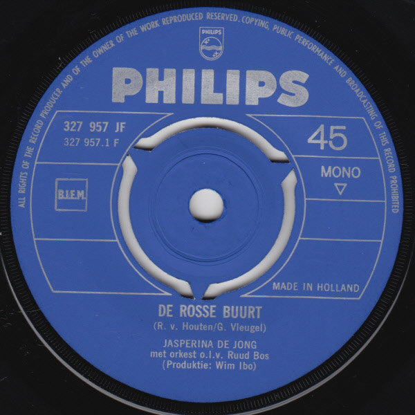 Jasperina de Jong : De Rosse Buurt (7", Mono)