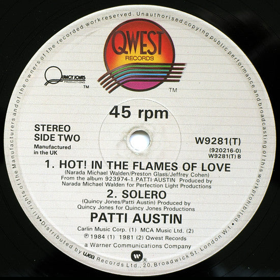 Patti Austin : Shoot The Moon (U.S. Dance Remix) (12", Gen)