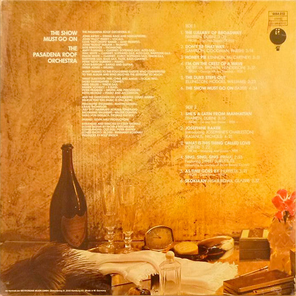 The Pasadena Roof Orchestra : The Show Must Go On (LP, Album, Gat)