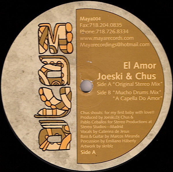 Joeski & Chus : El Amor (12")
