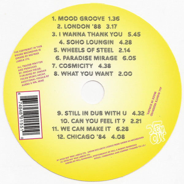 Jordan Fields : Moments In Dub (CD, Album)