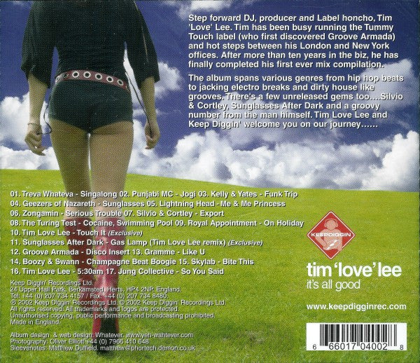 Tim "Love" Lee : It's All Good (CD, Mixed)