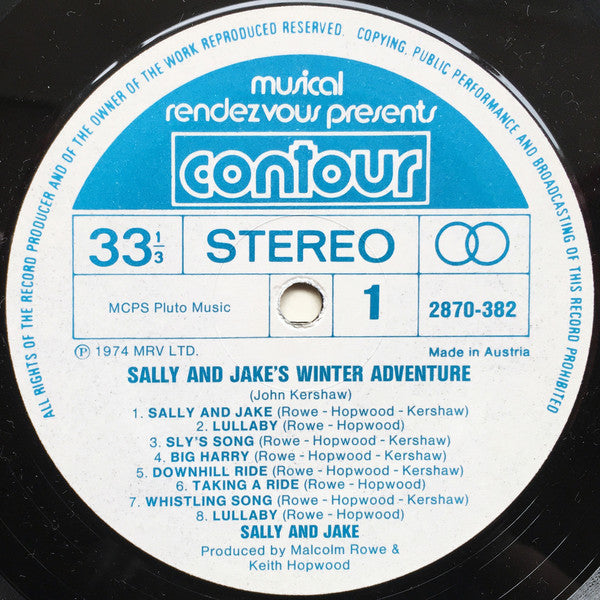Sally And Jake : Sally And Jake From The ITV Children's Series: Sally And Jake's Winter Adventure And Harry's Party (LP)