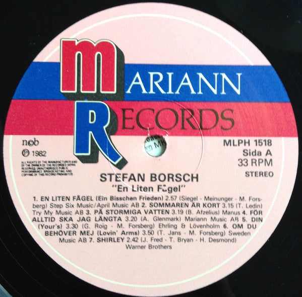 Stefan Borsch : En Liten Fågel (LP, Album, M/Print)