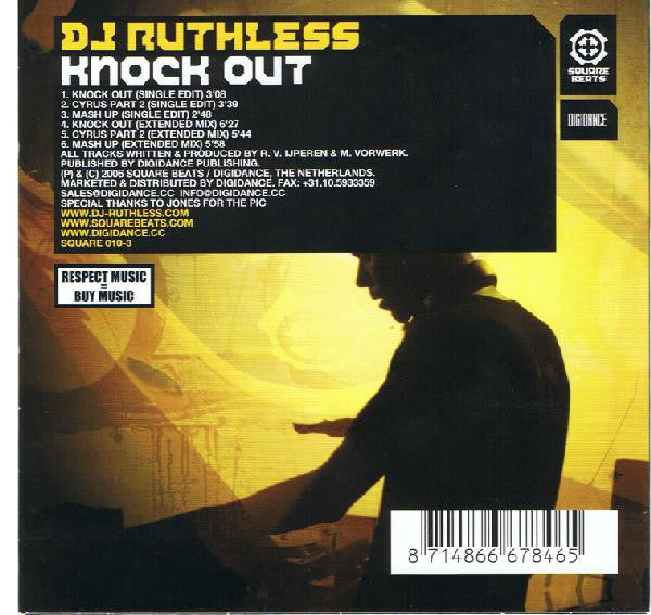 DJ Ruthless : Knock Out (CD, Single)