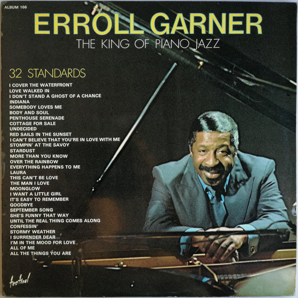 Erroll Garner : The King Of Piano Jazz - 32 Standards (2xLP, Comp)