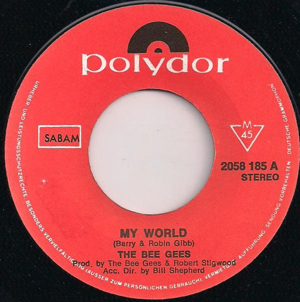 Bee Gees : My World (7", Single)