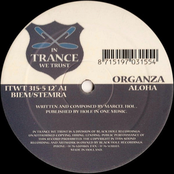 Organza : Aloha / Solar Eclipse (12")