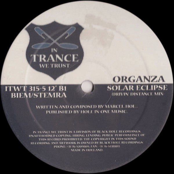 Organza : Aloha / Solar Eclipse (12")