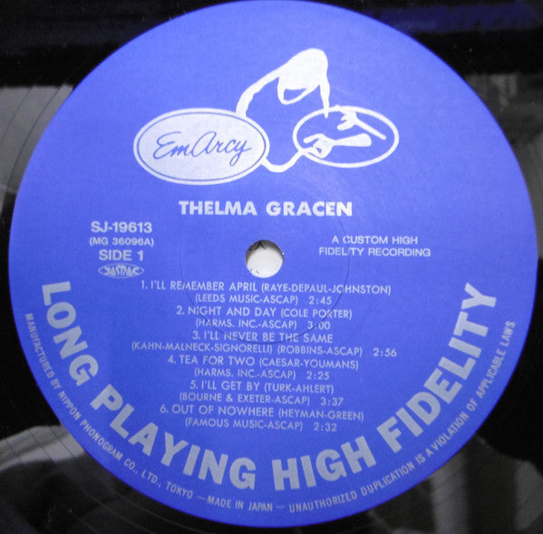Thelma Gracen : Thelma Gracen (LP, Album, RE)