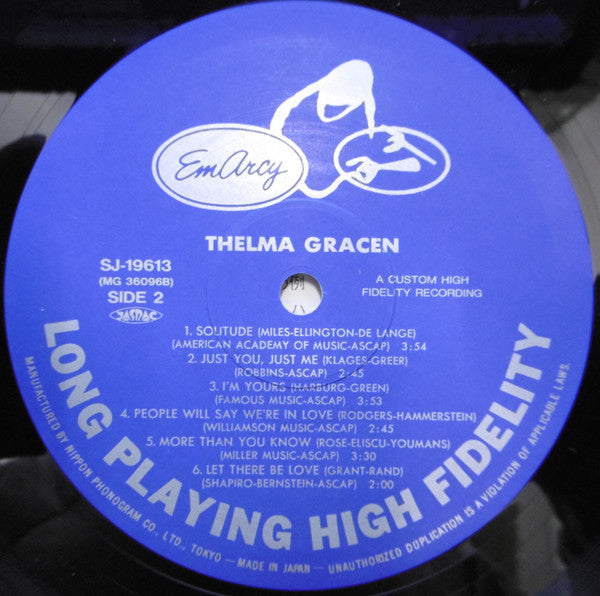 Thelma Gracen : Thelma Gracen (LP, Album, RE)