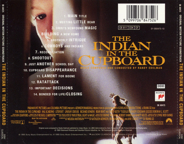 Randy Edelman : The Indian In The Cupboard (Original Motion Picture Soundtrack) (CD, Album)
