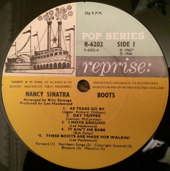 Nancy Sinatra : Boots (LP, Album, Mono)