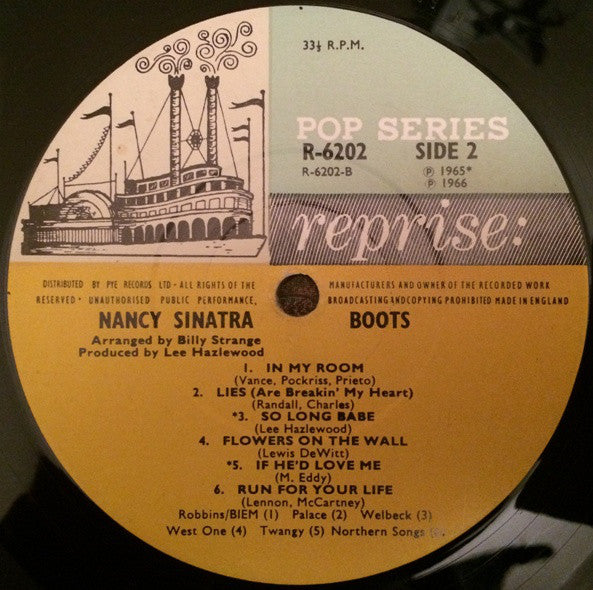 Nancy Sinatra : Boots (LP, Album, Mono)