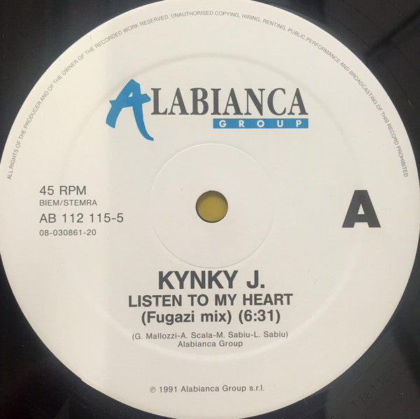 Kynky J. : Listen To My Heart (12")