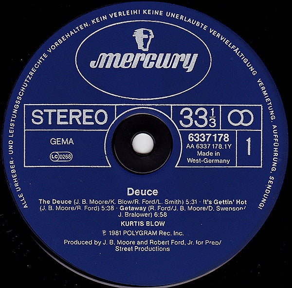 Kurtis Blow : Deuce (LP, Album)
