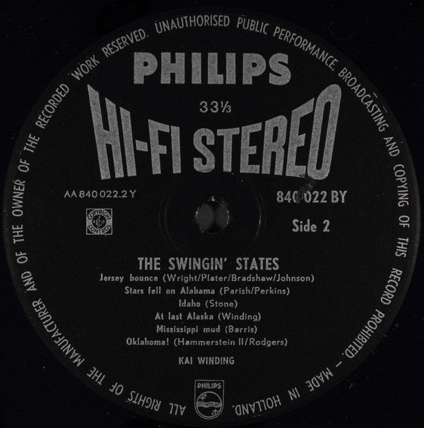 Kai Winding : The Swingin' States (LP, Album)