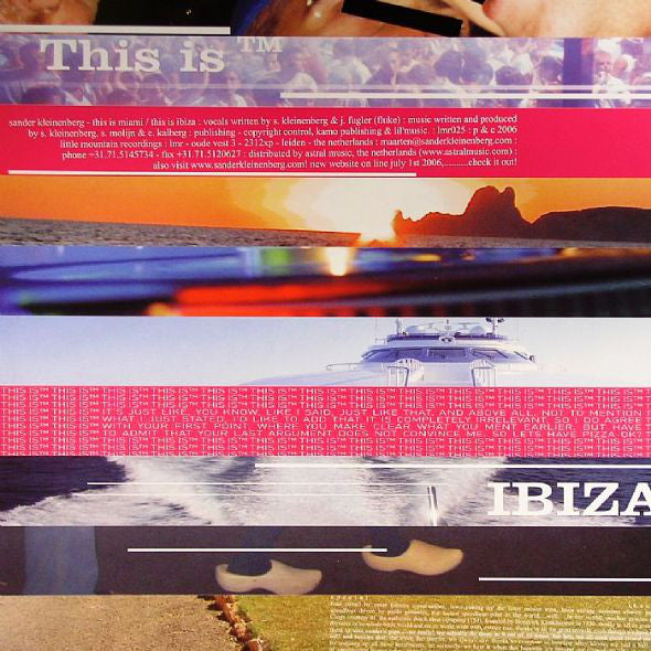 Sander Kleinenberg : This Is Miami (12")