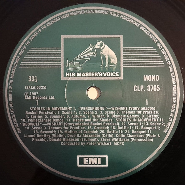 Peter Wishart (2), David Lord (10), John Dankworth : Stories In Movement Nos.1-4 (LP, Album, Mono, RE)