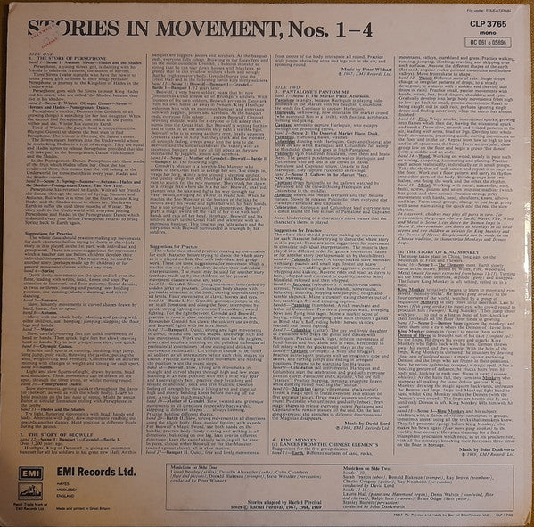 Peter Wishart (2), David Lord (10), John Dankworth : Stories In Movement Nos.1-4 (LP, Album, Mono, RE)