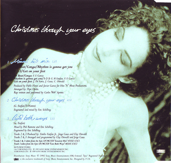Gloria Estefan : Miami Hit Mix / Christmas Through Your Eyes (CD, Maxi)