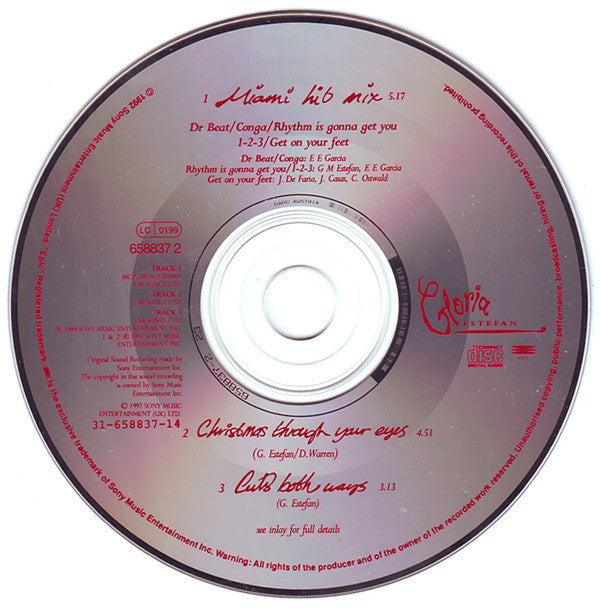 Gloria Estefan : Miami Hit Mix / Christmas Through Your Eyes (CD, Maxi)