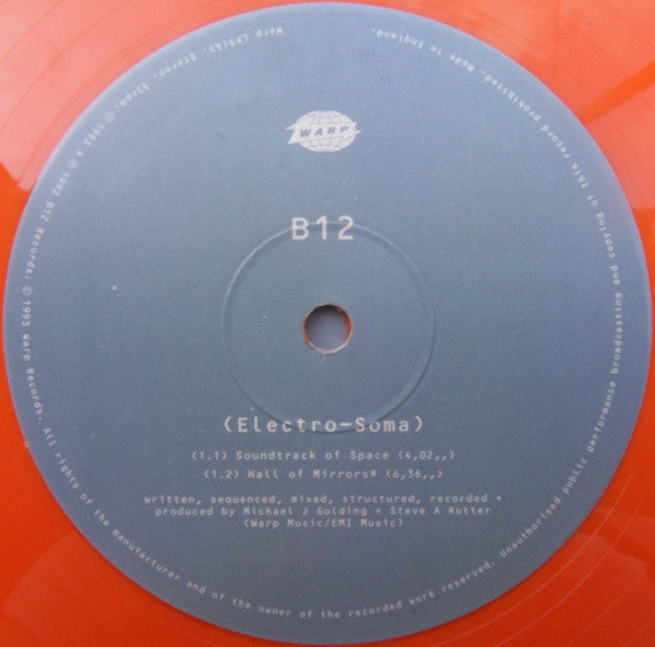 B12 : Electro-Soma (2xLP, Album, Ltd, Num, Ora)