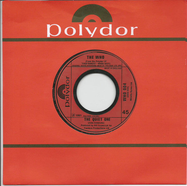 The Who : You Better You Bet (7", Single, Jukebox)