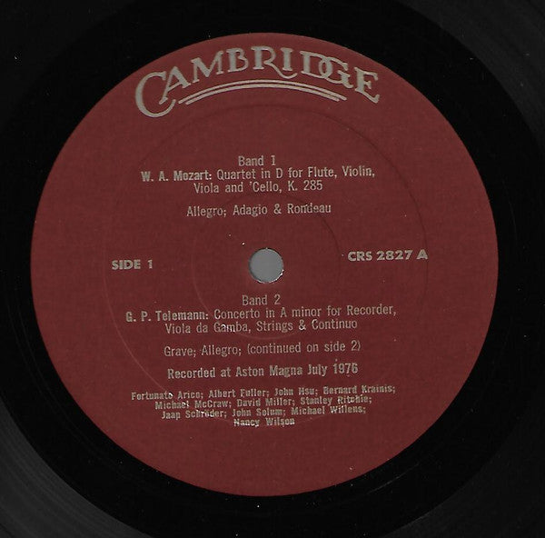 Aston Magna : Aston Magna (LP, Album, Mono)