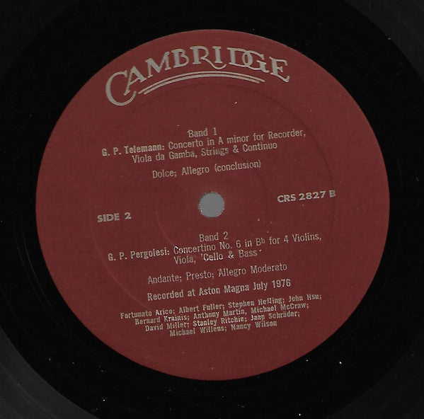 Aston Magna : Aston Magna (LP, Album, Mono)