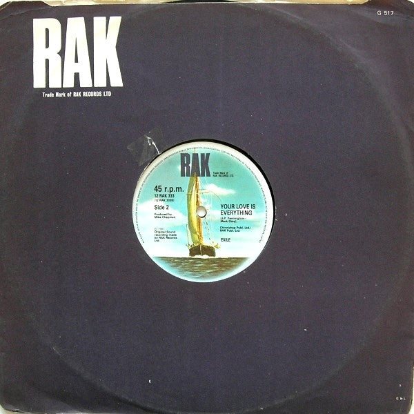 Exile (7) : Heart And Soul / Your Love Is Everything (12")