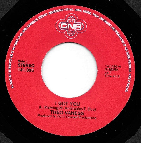 Theo Vaness : I Got You (7")