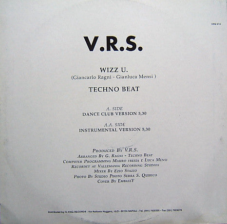 Techno Beat : Wizz U (12")