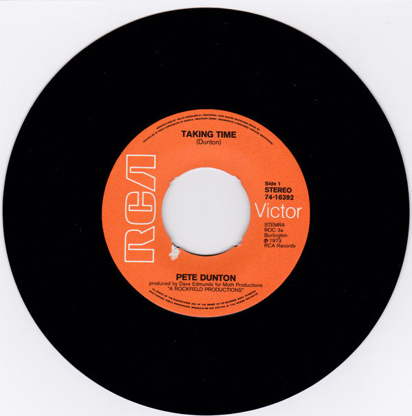 Peter Dunton : Taking Time (7", Single)