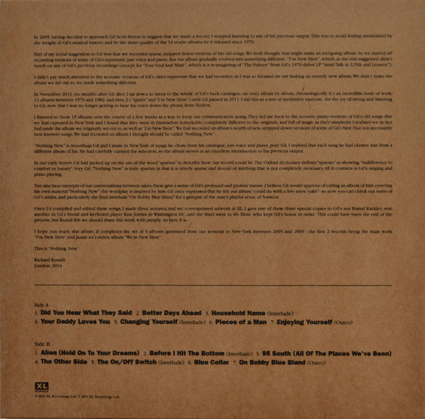 Gil Scott-Heron : Nothing New (LP, Album, RE + DVD)