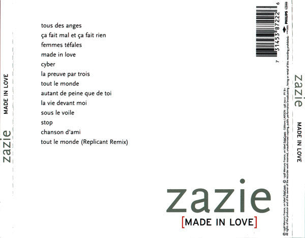 Zazie : Made In Love (CD, Album, RE, Jew)