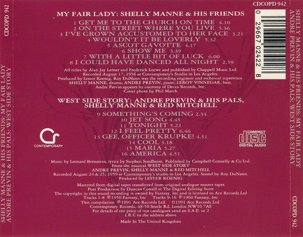 Shelly Manne & His Friends, André Previn & His Pals : My Fair Lady, West Side Story (2 LP's on 1 CD) (CD, Comp, RM)