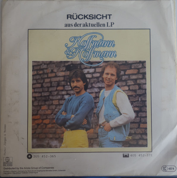 Hoffmann & Hoffmann : Love Gives (7", Single, HI-)