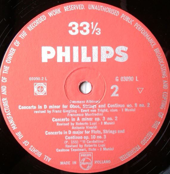 I Musici : Concert (LP, Comp, Mono)