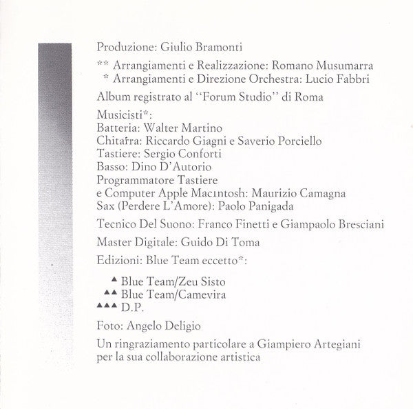 Massimo Ranieri : Perdere L'Amore (CD, Album, RE)