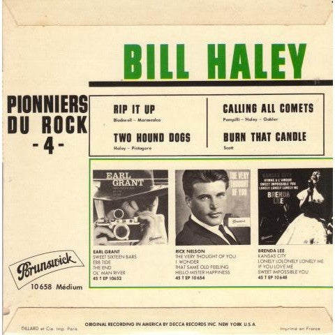 Bill Haley : Rip It Up (7", EP)