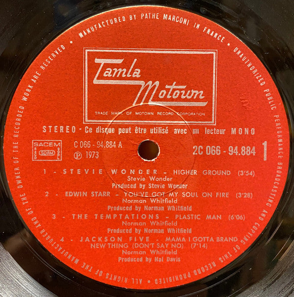 Various : Diana Ross, Stevie Wonder, Temptations, Marvin Gaye, Jackson 5, Undisputed Truth, Edwin Starr, Willie Hutch (LP, Comp)