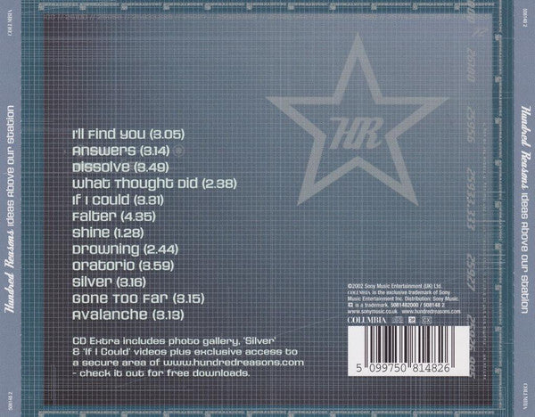 Hundred Reasons : Ideas Above Our Station (CD, Album, Enh)