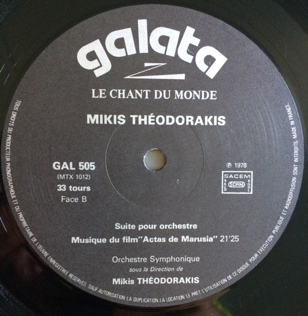 Mikis Theodorakis : Le Soleil Et Le Temps = Sun And Time (2xLP, Album)
